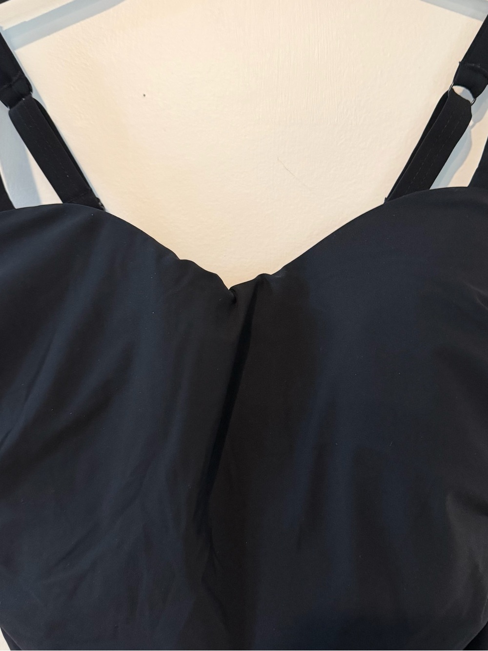 NWT Profile By Gottex Black Ruched One-Piece Swimsuit with built in bra Size 12D - Picture 2 of 6